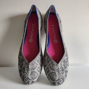 Rothy’s Flat - Grey Stone Snake - Women’s size 11.5 - NWOB